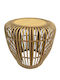 Round Side Table Made of Bamboo Beige 43x43x46 cm