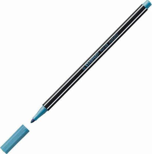 Stabilo Pen 68 Marker de Proiectare 1mm Metallic Blue (128068841)