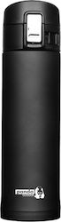 Panda Bottle Thermos Stainless Steel BPA Free Black 500ml with Cap-Cup 24312