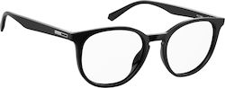 Polaroid Plastic Eyeglass Frame Black PLD D381 807