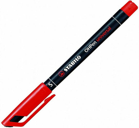 Stabilo OHPen Universal S Маркери за Прозрачни Филми 0.4мм Червен 40бр