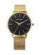 Curren Watch with Metal Bracelet Black/Gold