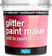 Polyvine Glitter Paint Maker Боя за изкуствени покрития Розов 75гр