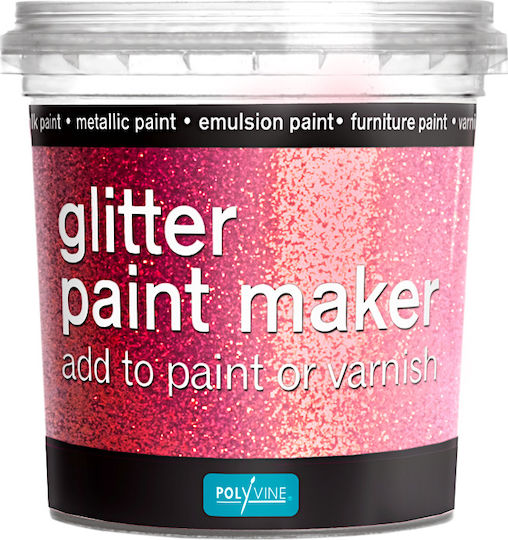 Polyvine Glitter Paint Maker Боя за изкуствени покрития Розов 75гр