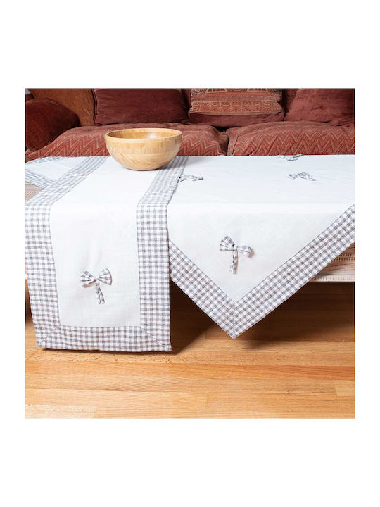 Silk Fashion Bow Cotton & Polyester Tablecloth 2 140x140cm