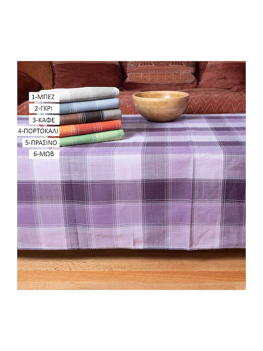 Silk Fashion 3702 Cotton & Polyester Tablecloth Purple 160x220cm