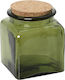 Espiel General Use Glass Green Vase with Cork 1100ml 1 Piece