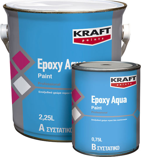 Kraft Epoxy Aqua Paint Χρώμα Λευκό 3lt
