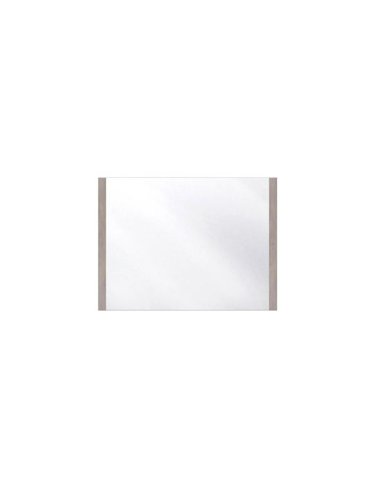 Matis Elegance Καθρέπτης Τοίχου με Μπεζ Ξύλινο Πλαίσιο 60x80cm