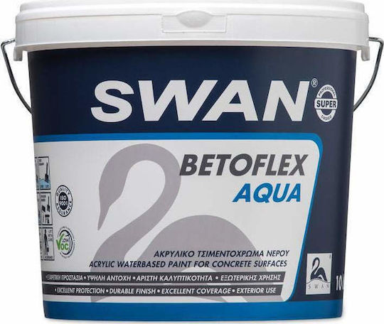 Swan Betoflex Aqua Τσιμεντόχρωμα Ακρυλικό Γκρι 10lt