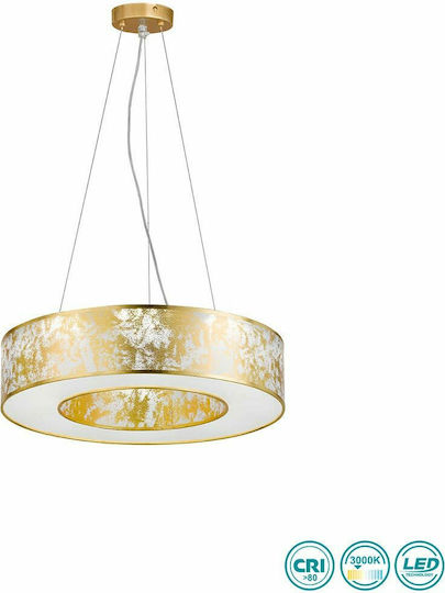 Wofi Leika Pendant Light Gold 51cm