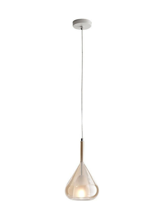 Fabas Luce Lila Pendant Light Single-Light for Socket E27 Honey