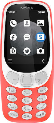 Nokia 3310 2017 Single SIM (16MB) Κινητό με Κουμπιά Warm Red