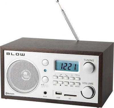 LTC Audio RA2 Tabletop Radio Electric with Bluetooth and USB Brown