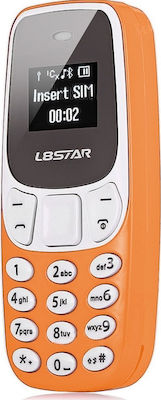 L8STAR BM10 Mini Dual SIM Mobil cu Butone Portocaliu