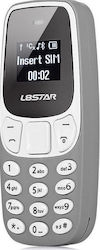 L8STAR BM10 Mini Dual SIM Mobile Phone with Buttons Gray
