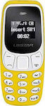 L8STAR BM10 Mini Dual SIM Mobile Phone with Buttons Yellow