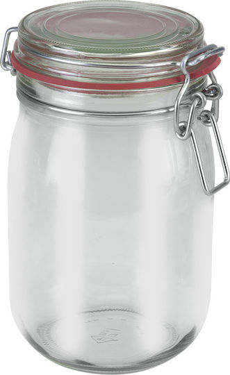 Metaltex General Use Glass Jar with Airtight Lid Transparent 1140ml