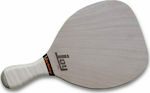 Joy Basic Strandracket Beige 400gr mit Geradem Griff Weiße