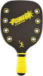 "το αγόρι" Power Beach Racket Black 380gr with Straight Handle Yellow