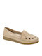 Safe Step 69306 Leather Women's Moccasins in Beige Color