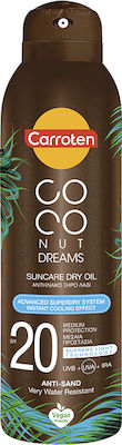 Carroten Coconut Dreams Waterproof Crema protectie solara Ulei pentru Corp SPF20 în Spray 150ml