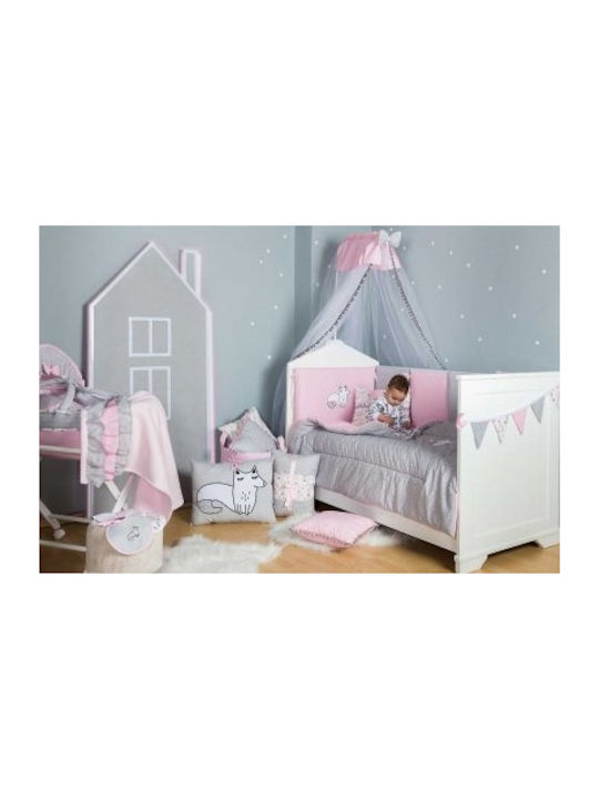 Baby Star Tulle Baby Crib Mosquito Net Pink