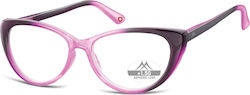 Montana Eyewear MR64 Damen Lesebrille +1.00 Purple MR64 MR64D