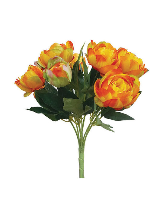 Marhome Bouquet of Artificial Flowers Orange 42cm 1pcs