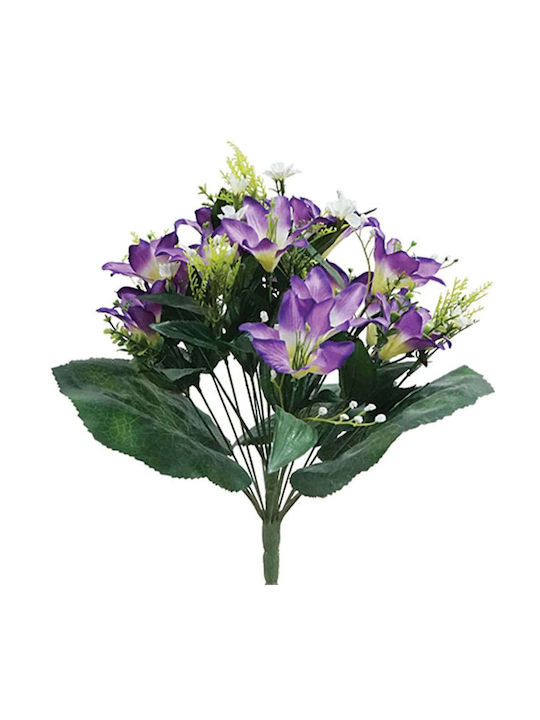 Marhome Bouquet of Artificial Flowers Purple 45cm 1pcs 00-00-1756-4