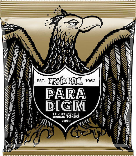 Ernie Ball Paradigm 80/20 Bronze Acoustic Guitar Strings Set 10 - 50 Extra Light
