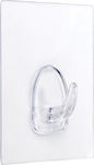 Inofix 1290-0 Plastic Hanger Kitchen Hook with Sticker Transparent