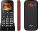 NSP 2000DS Dual SIM Mobil cu Butone Mari Black Red