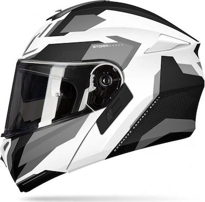 MT Storm SV Drone Flip-Up Helmet with Sun Visor ECE 22.05 1550gr A2 Matt Grey MTH000KRA326