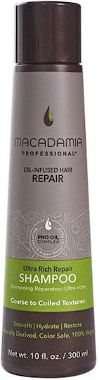 Macadamia Ultra Rich Repair Σαμπουάν Αναδόμησης/Θρέψης & Ενυδάτωσης για Σγουρά Μαλλιά 300ml
