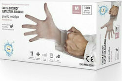 Mopatex Sam Γάντια Βινυλίου Χωρίς Πούδρα σε Διάφανο Χρώμα 100τμχ