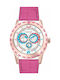 Decerto Happy Watch with Fuchsia Leather Strap