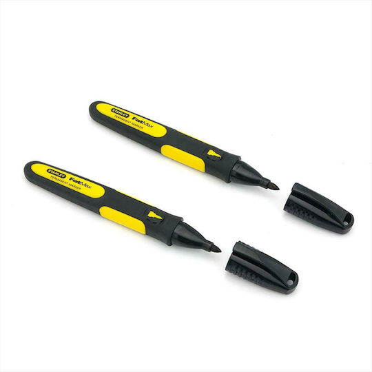 Stanley FatMax Μαρκαδόροι Σχεδίου Μαύροι 1mm Σετ 2τμχ