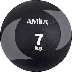 Amila Μπάλα Medicine 27cm, 7kg σε Μαύρο Χρώμα