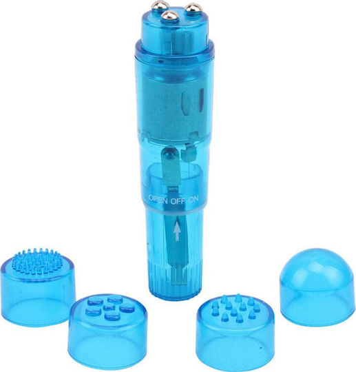 Chisa Novelties The Ultimate Mini Massager Vibrator Masaj 10cm Albastru