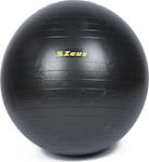 Zeus Gym Μπάλα Pilates 75cm σε μαύρο χρώμα