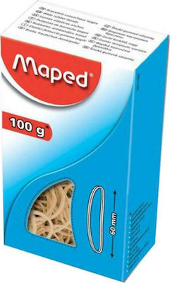 Maped Narrow Gummibänder Verpackung mit Durchmesser 60mm Braun 100gr