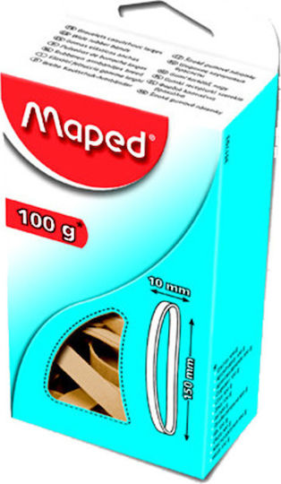 Maped Wide Λαστιχάκια Συσκευασίας Πλακέ με Διάμετρο 120mm Καφέ 100gr