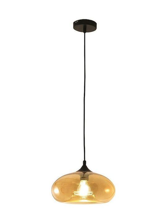 Fabas Luce Ela Pendant Light Single-Light for Socket E27 Honey