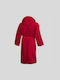 Marwa Hooded Bathrobe Κόκκινο 400gr/m²