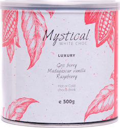 Kawacom Ciocolata Mystical Luxury Alb cu Zmeură, Goji Berry și vanilie din Madagascar sub formă de Pulbere 500gr
