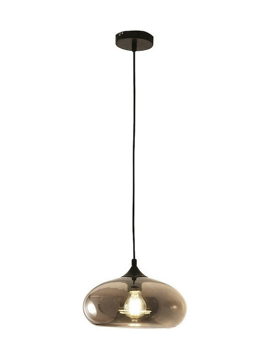 Fabas Luce Ela Pendant Light Single-Light for Socket E27 Black