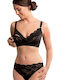 Carriwell Lace Drop Cup Maternity & Nursing Bra with Clips Black