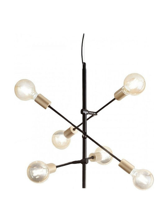 Perenz Vector Pendant Chandelier 6xE27 Black