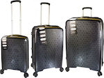 Verage GM18106W Set of Suitcases Black Set 3pcs
